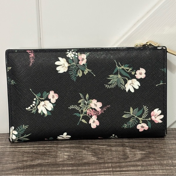Kate Spade ♠️ Floral Slim Wallet with Storybook lining - Picture 2 of 8